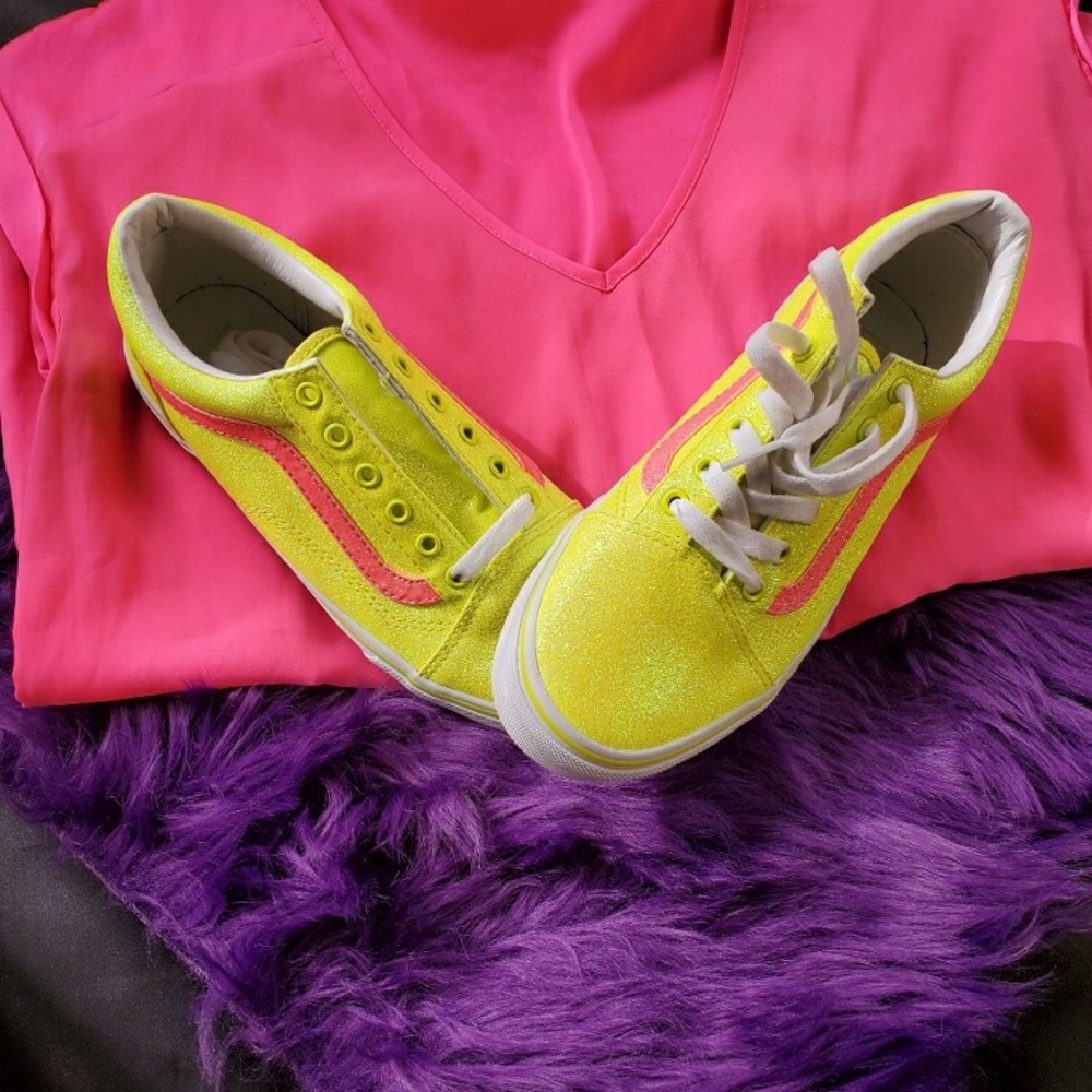 Old skool glitter vans